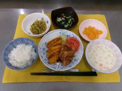 ハムカツと白身フライ1.JPG