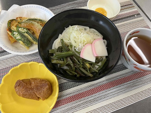 2022.7.2　山菜うどん.JPG